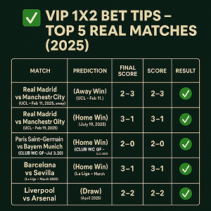 1X2 Bet Tips