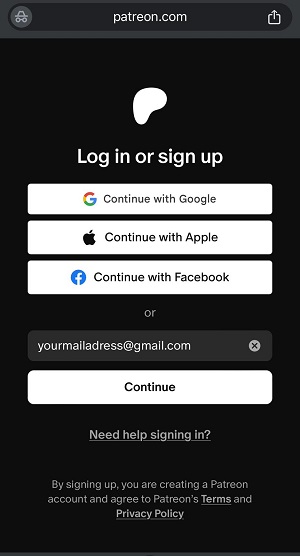 Enter Email